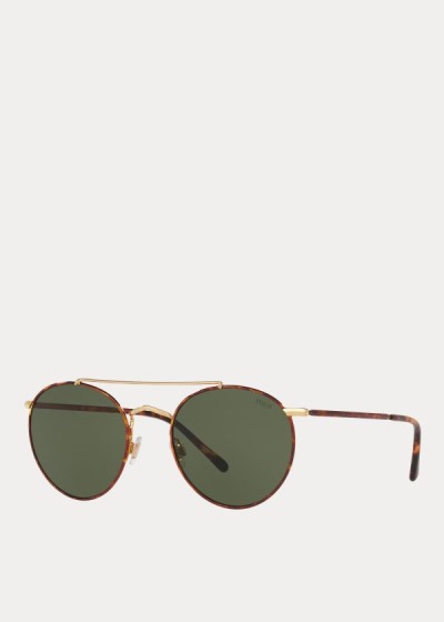 Gafas De Sol Polo Ralph Lauren Hombre Leopardo / Verdes - Wimbledon Panto - BWJNK2983